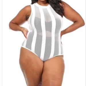 netted bodysuit